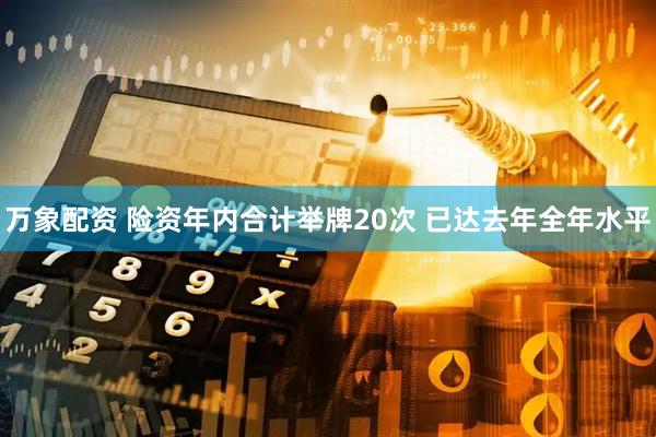万象配资 险资年内合计举牌20次 已达去年全年水平