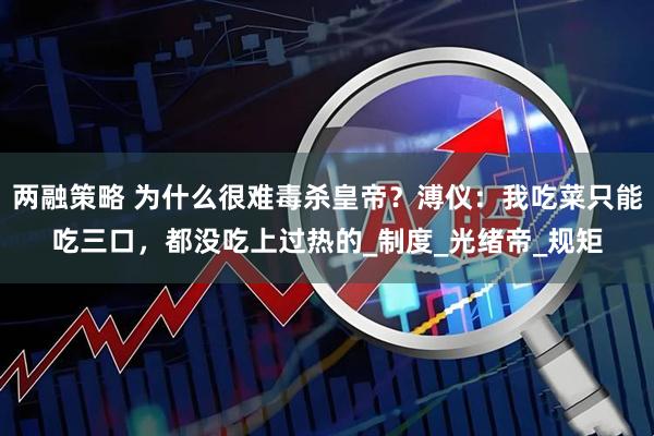 两融策略 为什么很难毒杀皇帝？溥仪：我吃菜只能吃三口，都没吃上过热的_制度_光绪帝_规矩
